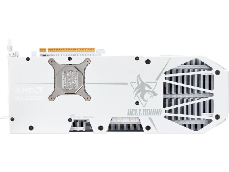 PowerColor Hellhound Spectral AMD Radeon RX 9070 XT (hvidt) Grafikkort