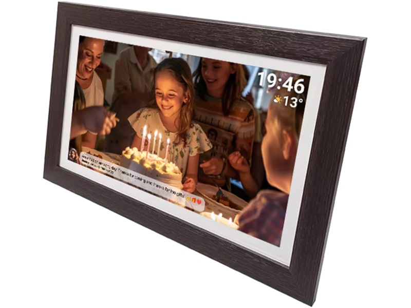 Denver PFF-1543DW 15,6" digital fotoramme (mørk eg) TV-rammer & tilbehør