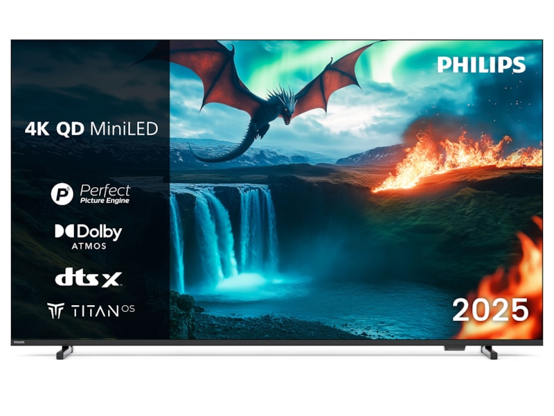 Philips 55" MLED810/12 QD Smart MiniLed TV (2025) 50 - 59 tommer TV