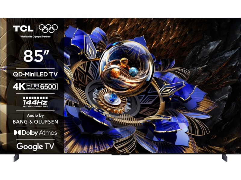 TCL 85" X11K Premium 4K QD-Mini LED Google TV Over 80 tommer TV