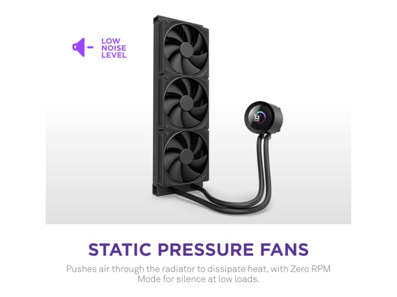 NZXT Kraken Plus 360 Køler (sort) CPU - Vandkøling