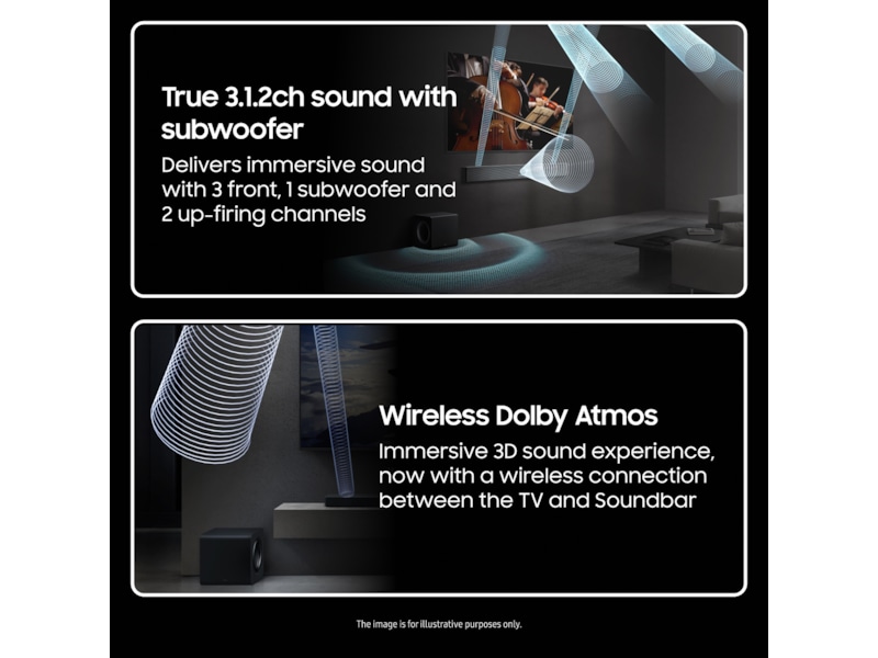 Samsung HW-QS710F soundbar med subwoofer (2025) Soundbars