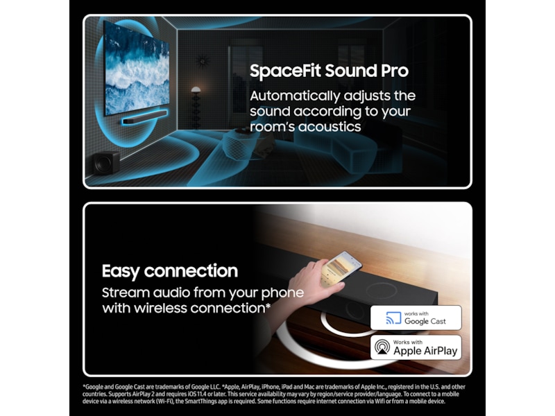 Samsung HW-Q995F soundbar med subwoofer (2025) Soundbars