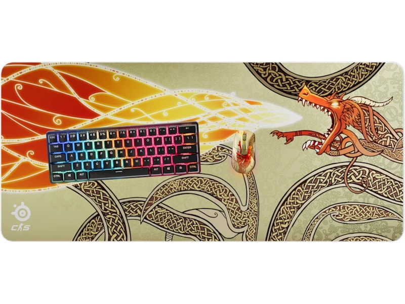 SteelSeries Qck XXL CS2 Dragon Lore Musemåtte Gamingmusemåtte