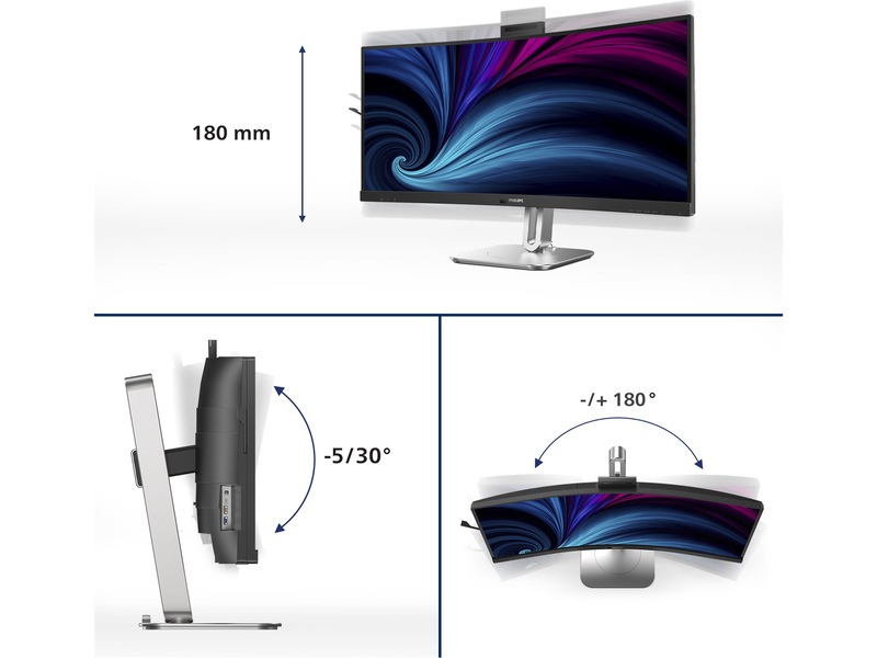 Philips 34" curved skærm 34B2U6603CH/00 Skærme