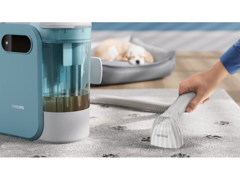 Philips 3000-seriens tæpperenser XW3193/11 (hvid/blå) Damprensere