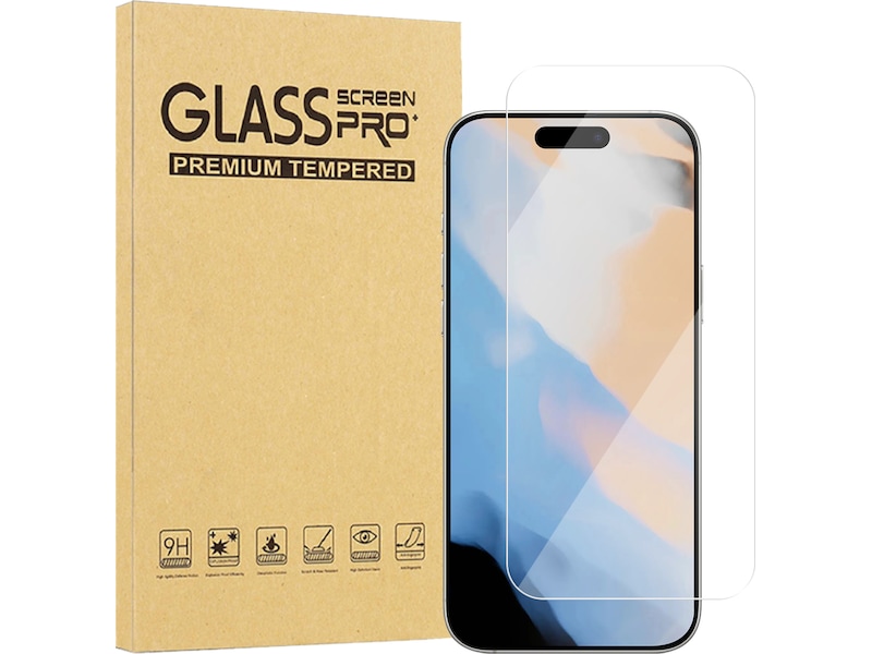 iiglo iPhone 17 / 17 Pro / 16 Pro skærmbeskytter Skærmbeskyttelse mobiltelefon