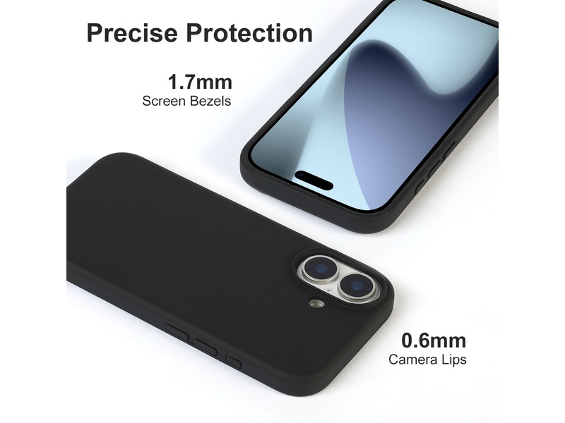 iiglo iPhone 17 Magnetic Silikone cover (sort) Mobilcover