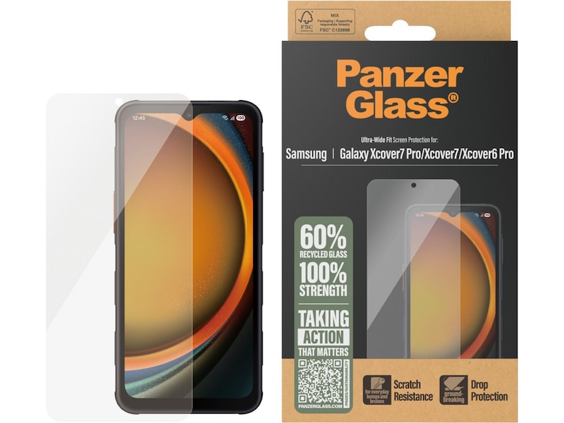PanzerGlass Galaxy Xcover 7 Pro / XCover 7 / XCover 6 Pro skærmbeskytter Skærmbeskyttelse mobiltelefon