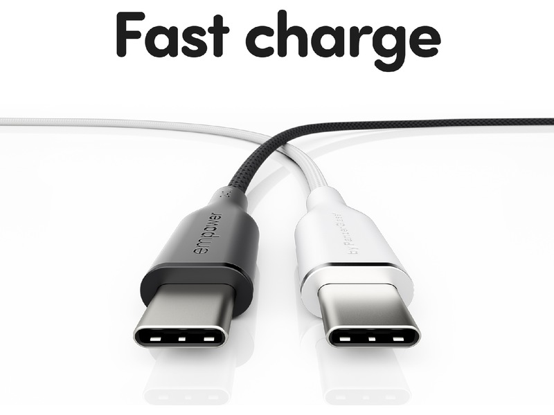 PanzerGlass Racing 240W USB-C kabel, 1,2m (sort) USB-kabler