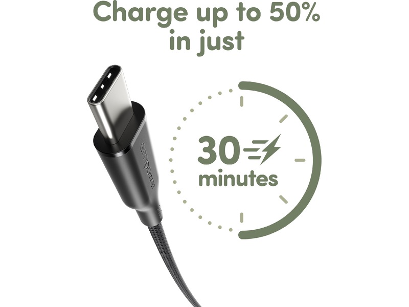 PanzerGlass Racing 240W USB-C kabel, 1,2m (sort) USB-kabler