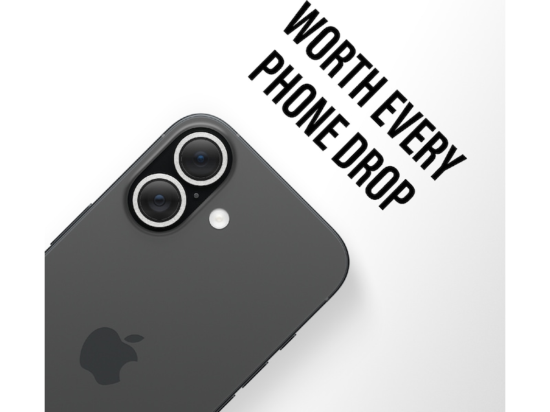 PanzerGlass iPhone 17 / 16 / 16 Plus Hoops Linsebeskytter (glitter silver) Skærmbeskyttelse mobiltelefon