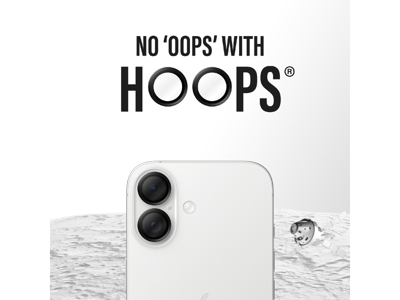 PanzerGlass iPhone 17 / 16 / 16 Plus Hoops Ceramic II Linsebeskytter Skærmbeskyttelse mobiltelefon