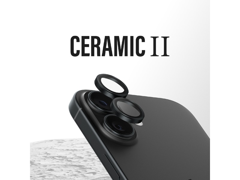 PanzerGlass iPhone 17 / 16 / 16 Plus Hoops Ceramic II Linsebeskytter Skærmbeskyttelse mobiltelefon