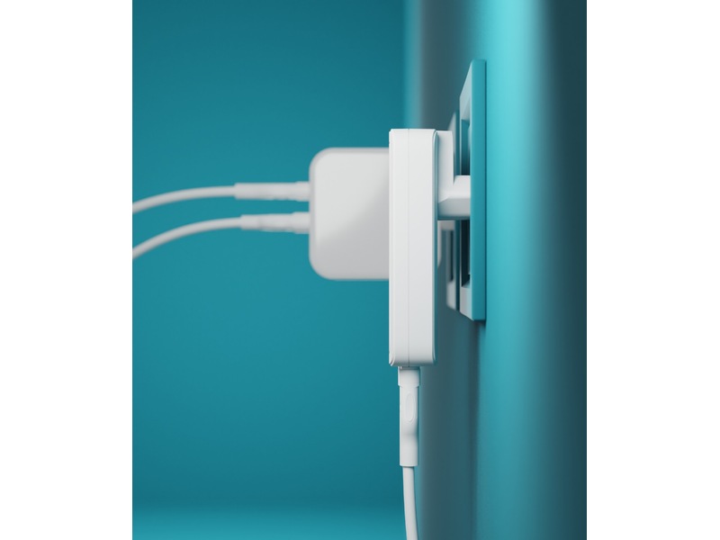 dbramante1928 re-charge Pro EU/US Slim Vægoplader (hvid) Mobilopladere