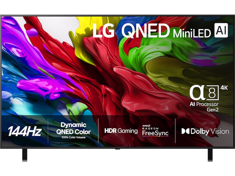 LG 86'' QNED85 evo AI MiniLED 4k Smart TV (2025) Over 80 tommer TV