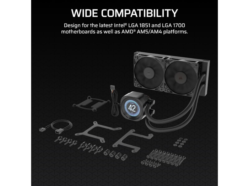 Corsair Nautilus 240 RS LCD Køler (sort) CPU - Vandkøling