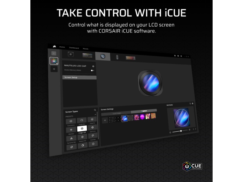 Corsair Nautilus 360 RS LCD Køler (sort) CPU - Vandkøling