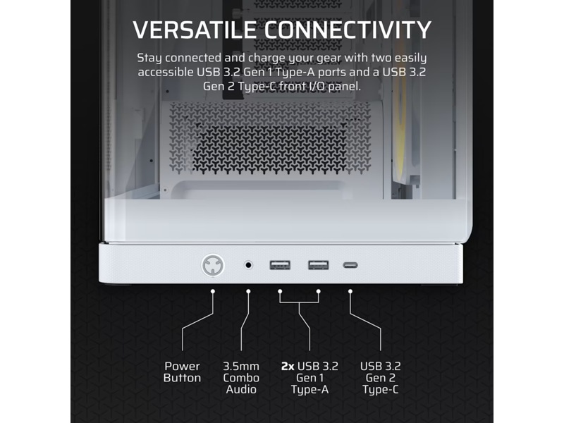 Corsair FRAME 4500X RS-R ARGB Mid Tower (hvidt) Midi Tower