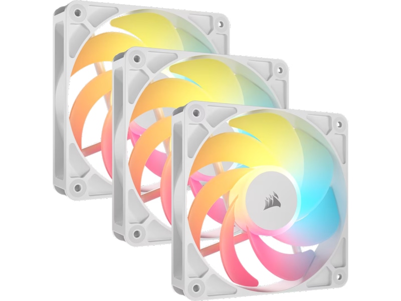 Corsair RS120-R ARGB PWM Reverse Ventilator 3pk (hvidt) Blæsere