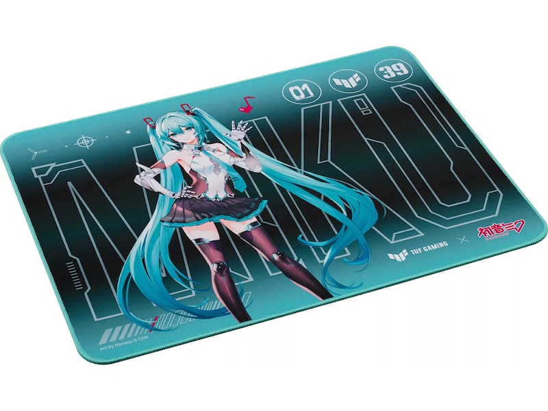 Asus TUF Gaming P1 Hatsune Miku musemåtte Gamingmusemåtte