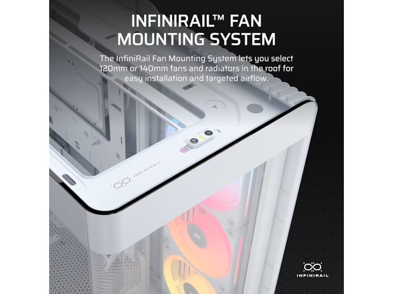 Corsair FRAME 4500X LX-R RGB Mid Tower (hvidt) Midi Tower