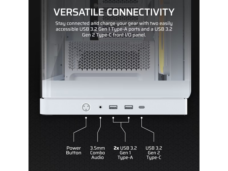 Corsair FRAME 4500X LX-R RGB Mid Tower (hvidt) Midi Tower