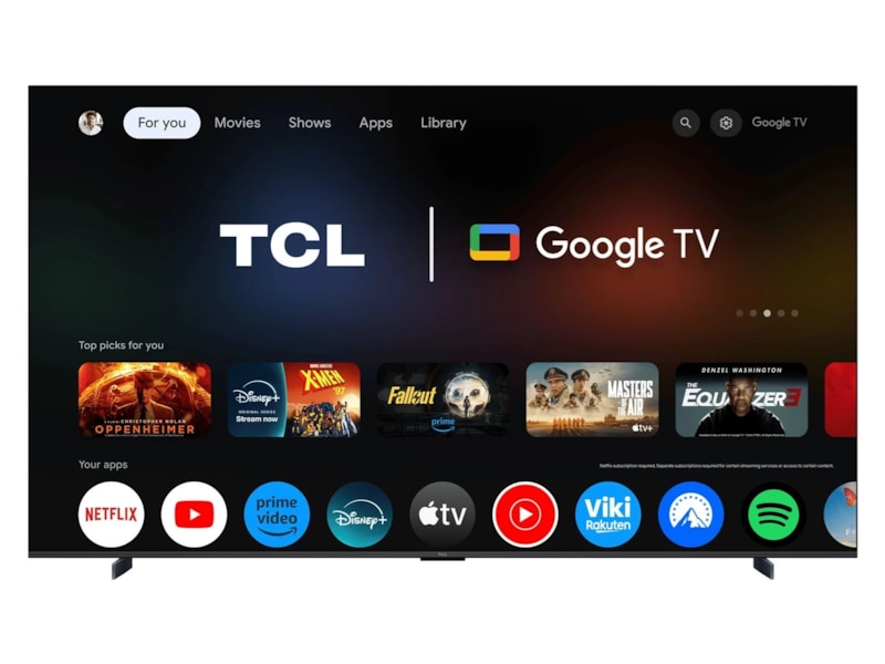 TCL 98" T8C 4K QLED Google TV (2025) Over 80 tommer TV