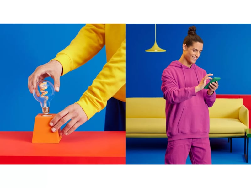 WiZ Clear 40W G95 E27 RGB-pære LED-pærer & elpærer