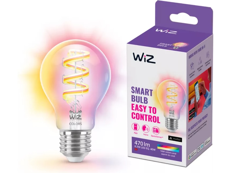 WiZ 40W A60 E27 RGB-pære LED-pærer & elpærer