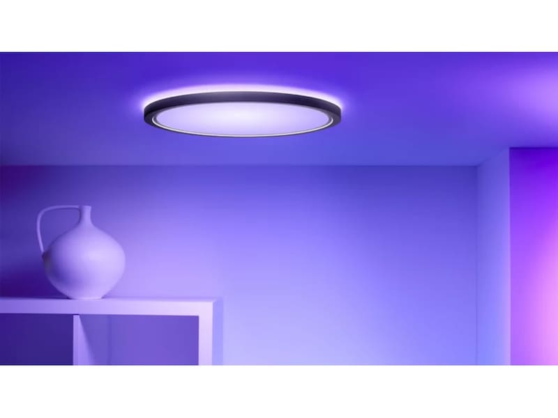 WiZ SuperSlim RGB loftslampe 22W (sort) Loftlampe