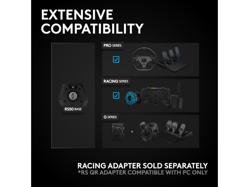 Logitech G RS50 Xbox/PC Rat og pedaler