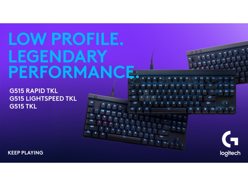 Logitech G515 TKL Rapid Gamingtastatur (sort) Gamingkeyboard