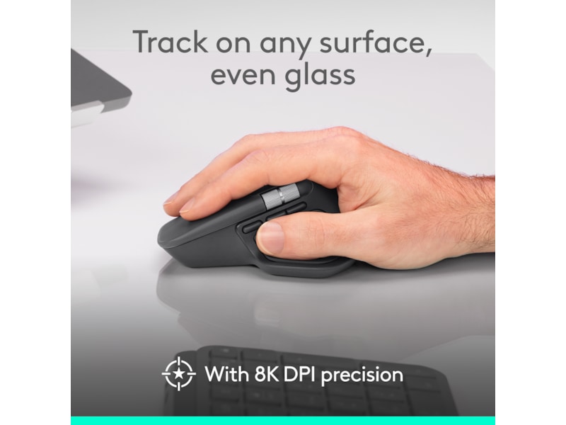 Logitech MX Master 4 Trådløs Ergonomisk Mus (grafitgrå) Mus