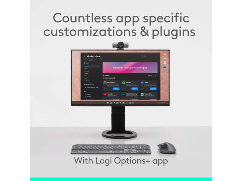 Logitech MX Master 4 Trådløs Ergonomisk Mus (grafitgrå) Mus