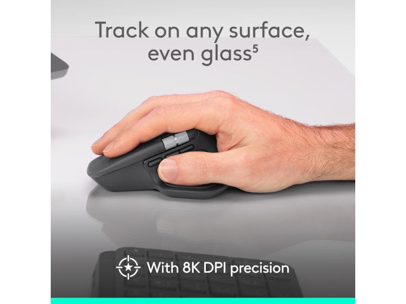 Logitech MX Master 4 Trådløs Ergonomisk Mus (lysegrå) Mus