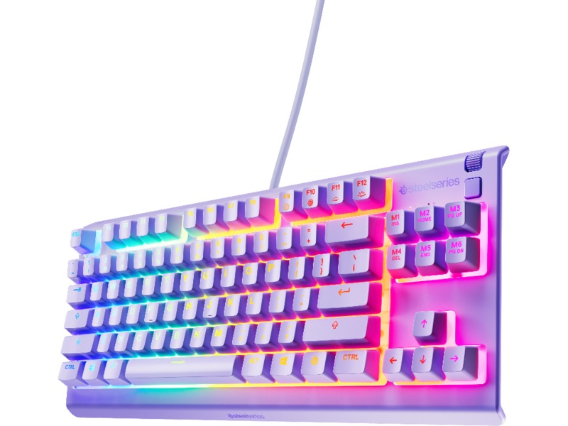 Steelseries Apex 3 TKL Gaming Tastatur (levander) Gamingkeyboard