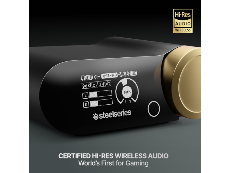 SteelSeries Arctis Nova Elite Trådløst Gamingheadset (salvie og guld) Gamingheadset