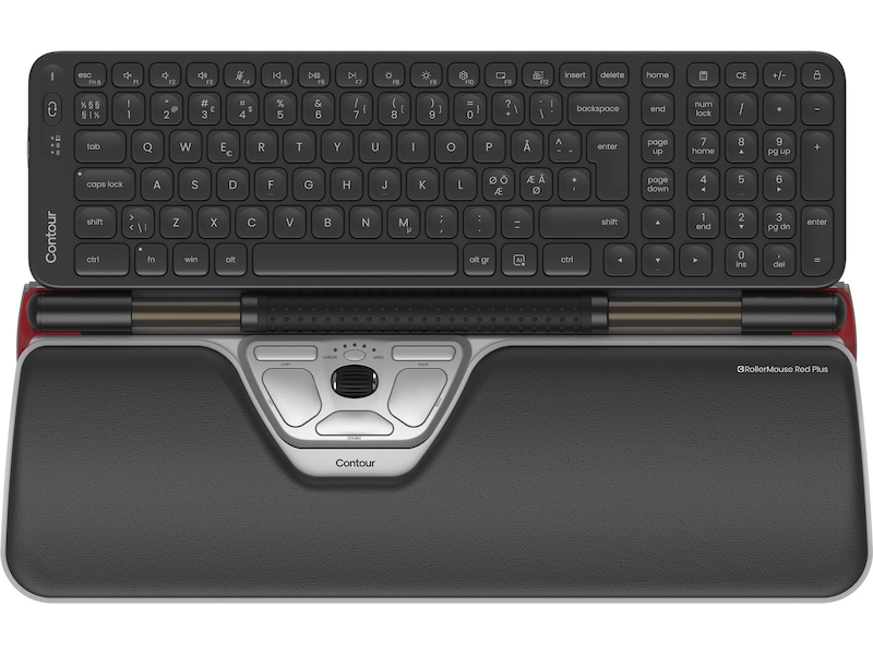Contour Balance Mid-Size Rollermouse Red Combo Trådløs Ergonomiske