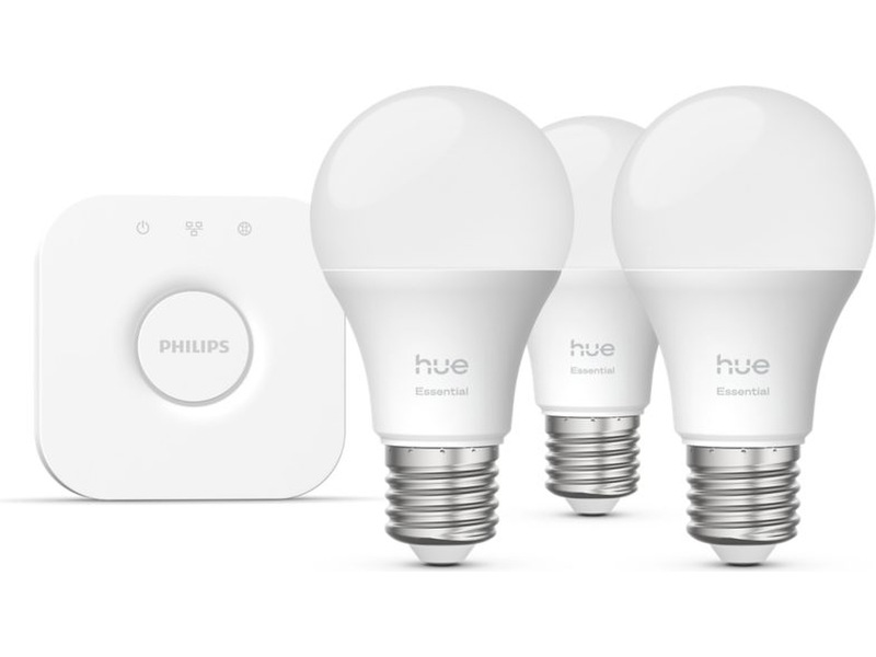 Philips Hue WCA Essential Starter Pack (3x E27 + Bridge) LED-pærer & elpærer