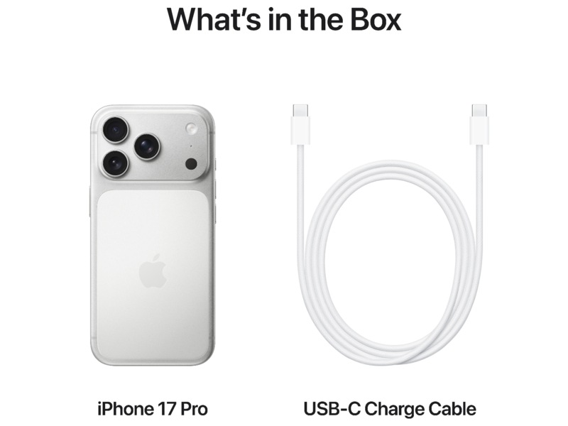 iPhone 17 Pro 512GB (sølv) Mobiltelefoner