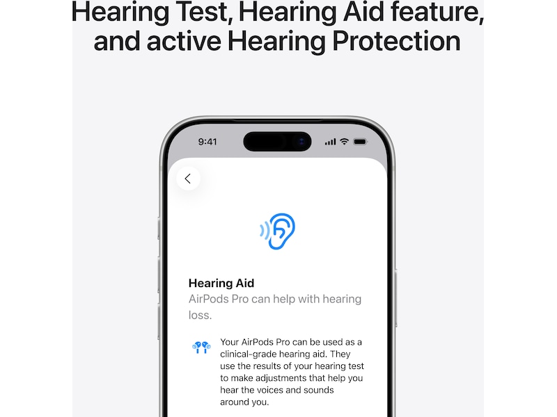 Apple AirPods Pro 3 trådløse ørepropper, in-ear (hvid) In-ear høretelefoner