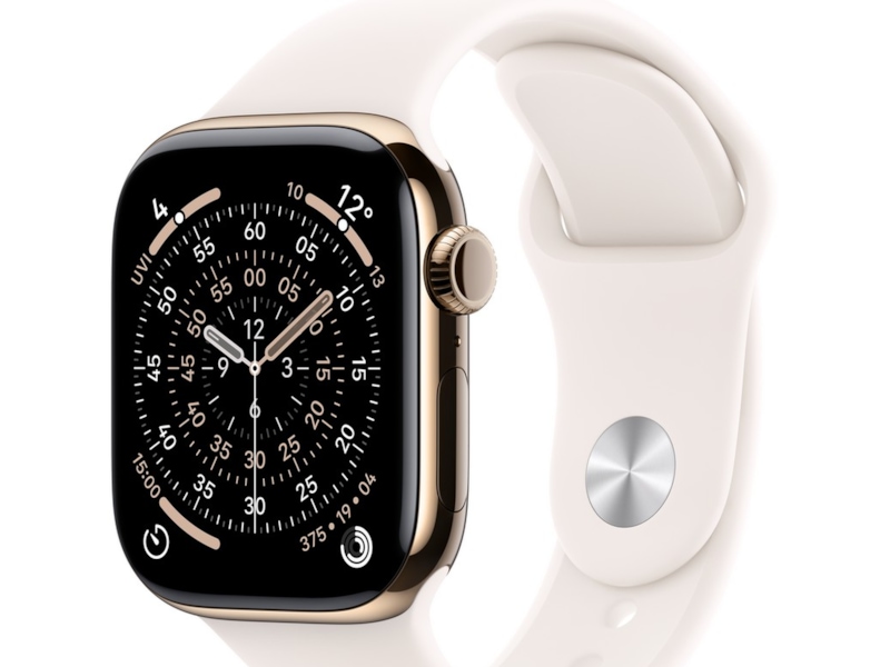 Apple Watch Series 11 GPS + LTE 46mm Titanium (guld) Smartwatches