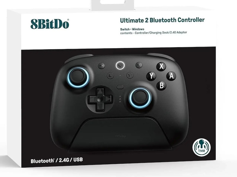 8BitDo Ultimate 2 trådløs Bluetooth Controller (sort) Gamepad