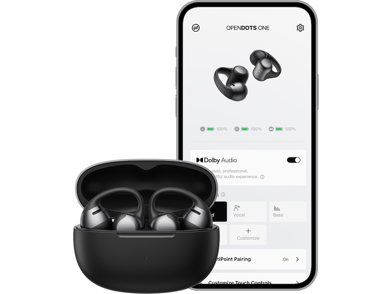 SHOKZ OpenDots Trådløse åbne Høretelefoner Earbuds (sort) In-ear høretelefoner