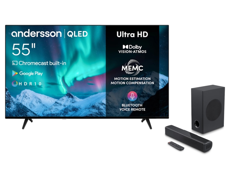 Andersson 55" 4K QLED-TV QLED5550UHD 50 - 59 tommer TV