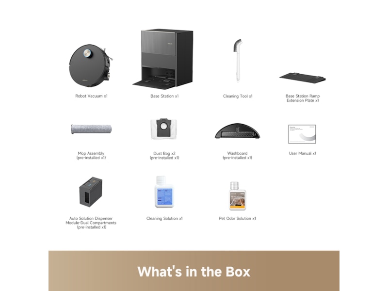 Dreame Aqua10 Ultra Roller Robotstøvsuger (sort) Robotstøvsugere