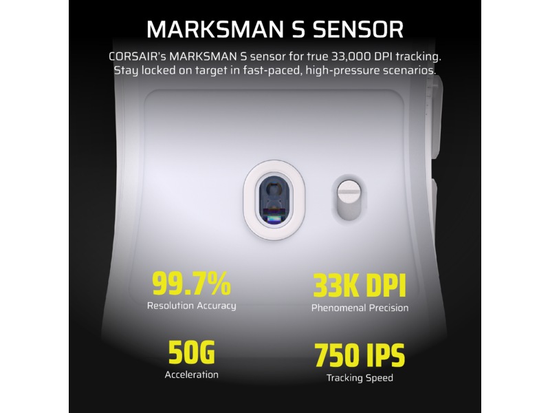 Corsair Sabre v2 Pro Ultralight Trådløs Gaming Mus (hvidt) Gamingmus