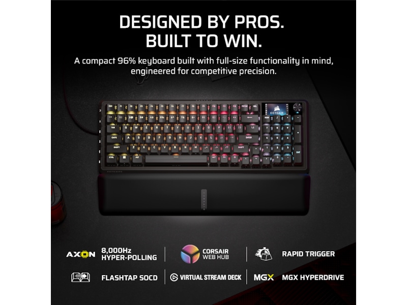 Corsair Vanguard PRO 96 RGB Gamingtastatur (sort) Gamingkeyboard