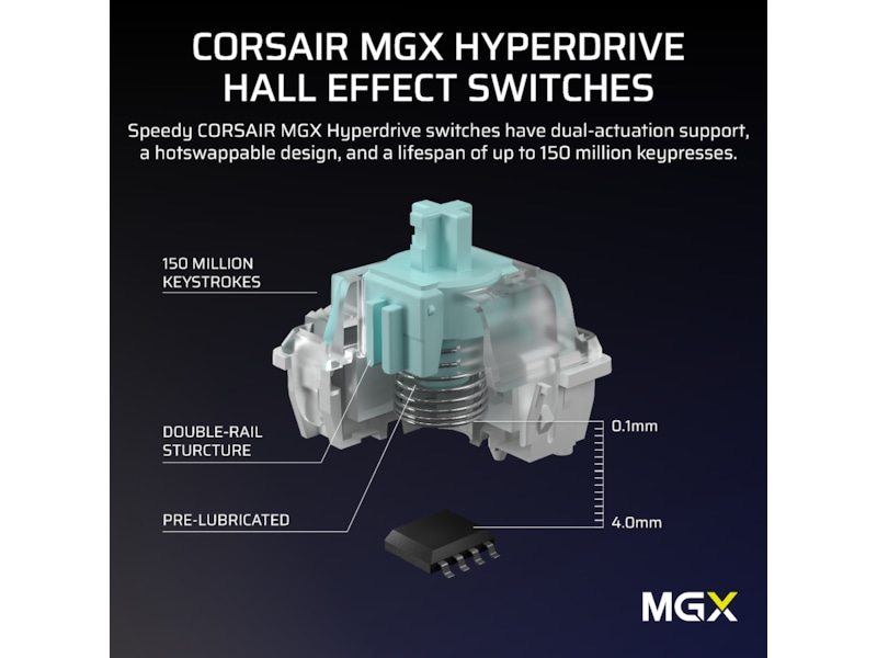 Corsair Vanguard PRO 96 RGB Gamingtastatur (sort) Gamingkeyboard